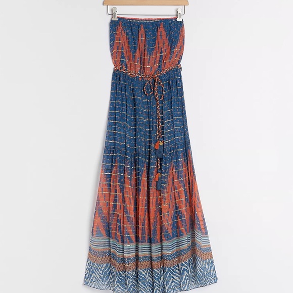 Anthropologie Nora Metallic Maxi Dress - Picture 4 of 9
